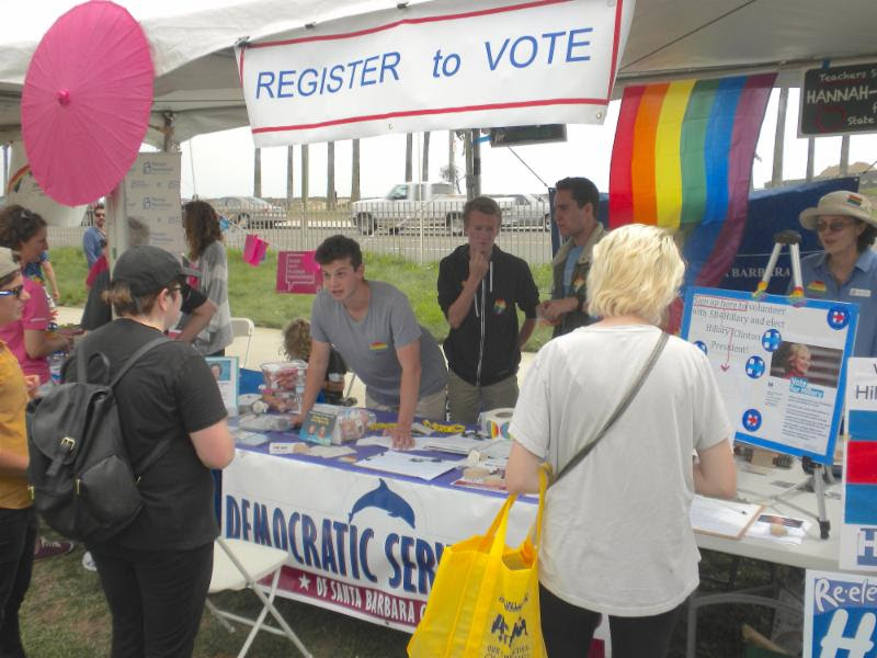  Volunteers of all ages were on hand to register voters and remind them of why they should vote.