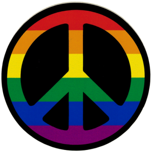 Rainbow Peace Sign